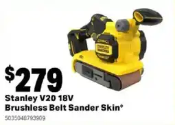 Mitre 10 Stanley V20 18V Brushless Belt Sander Skin offer