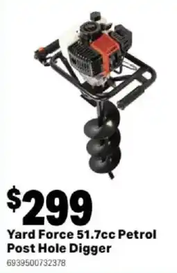Mitre 10 Yard Force 51.7cc Petrol Post Hole Digger offer
