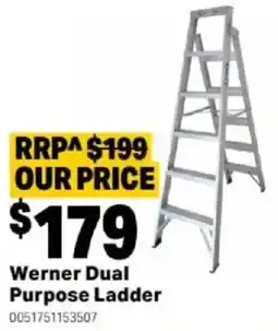 Mitre 10 Werner Dual Purpose Ladder offer