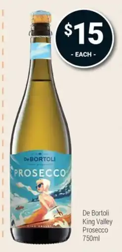 Super Cellars De Bortoli King Valley Prosecco offer