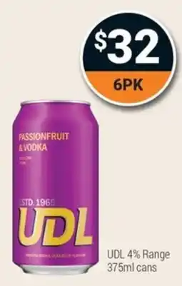 Super Cellars UDL Passionfruit & Vodka offer