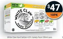Super Cellars White Claw Hard Seltzer Variety Pack offer