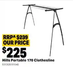Mitre 10 Hills Portable 170 Clothesline offer
