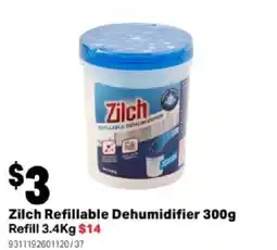 Mitre 10 Zilch Refillable Dehumidifier offer