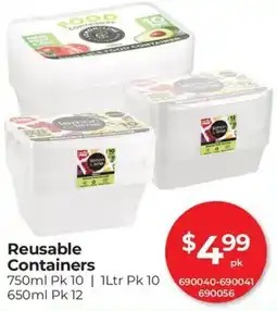 Red Dot Reusable Containers offer