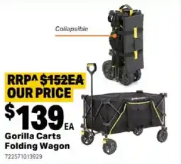 Mitre 10 Gorilla Carts Folding Wagon offer