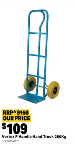 Mitre 10 Vertex P Handle Hand Truck 250Kg offer