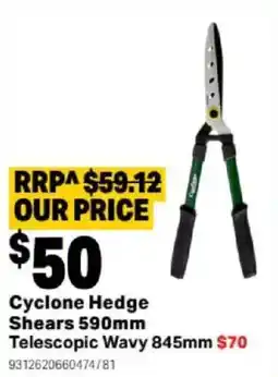 Mitre 10 Cyclone Hedge Shears offer