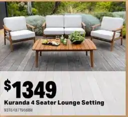 Mitre 10 Kuranda 4 Seater Lounge Setting offer
