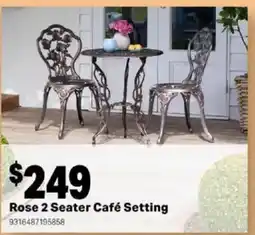 Mitre 10 Rose 2 Seater Café Setting offer