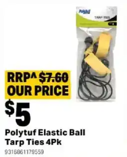 Mitre 10 Polytuf Elastic Ball Tarp Ties offer