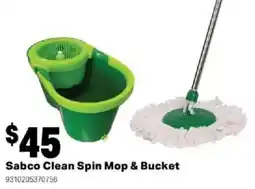 Mitre 10 Sabco Clean Spin Mop & Bucket offer