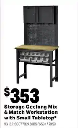 Mitre 10 Storage Geelong Mix & Match Workstation with Small Tabletop offer