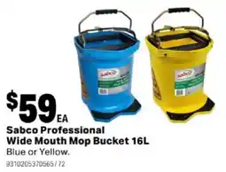 Mitre 10 Sabco Professional Wide Mouth Mop Bucket offer