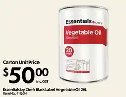 C-Store Distribution Essentials by Chefs Black Label Vegetable Oil offer