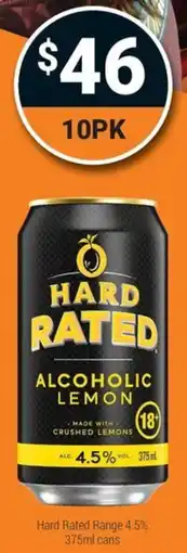 Super Cellars Hard Rated Alcoholic Lemon offer