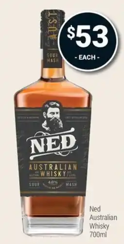 Super Cellars Ned Australian Whisky offer