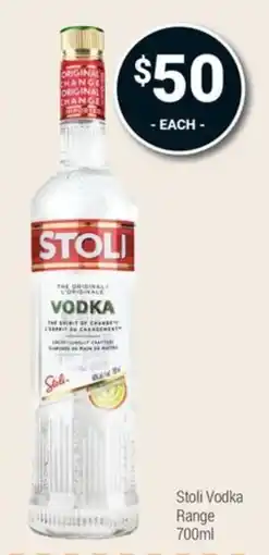 Super Cellars Stoli Vodka offer
