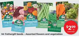 Red Dot Mr Fothergill Seeds - Assorted flowers and vegetables offer