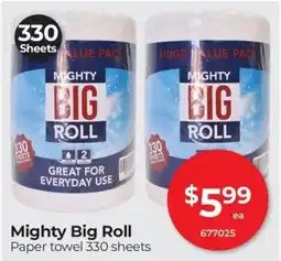 Red Dot Mighty Big Roll Paper towel offer