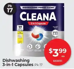 Red Dot Dishwashing 3-in-1 Capsules offer