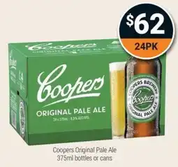 Super Cellars Coopers Original Pale Ale offer