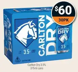 Super Cellars Carlton Dry 3.5% offer