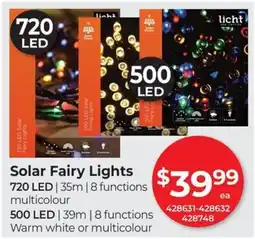 Red Dot Solar Fairy Lights offer