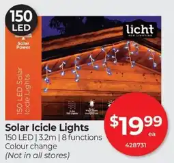 Red Dot licht Solar Icicle Lights offer