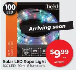 Red Dot licht Solar LED Rope Light offer