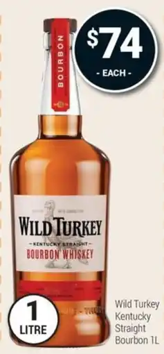 Super Cellars Wild Turkey Kentucky Straight Bourbon Whiskey offer