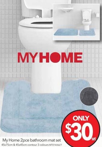 Cheap as Chips My Home 2pce Bathroom Mat Set offer