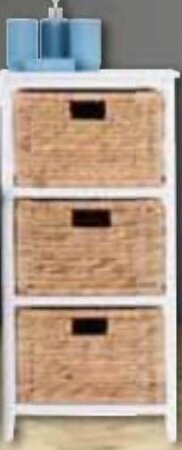 Cheap as Chips 3 Drawer Chest 40x30x80cm offer