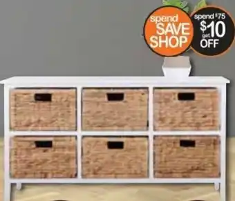 Cheap as Chips 6 Drawer Chest 106x30x57 cm offer
