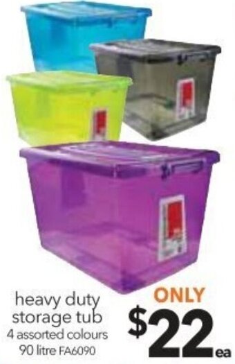 Cheap as Chips Heavy Duty Storage Tub offer