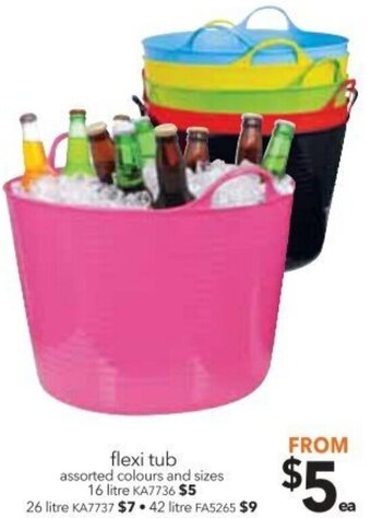 Cheap as Chips Flexi Tub offer