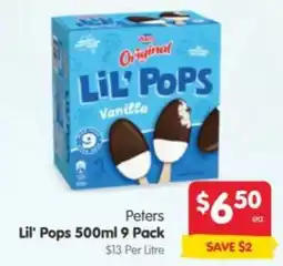Spar Peters Lil' Pops offer