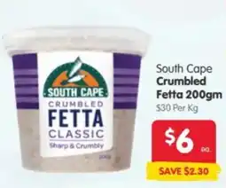 Spar South Cape Crumbled Fetta Classic offer
