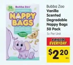 Spar Bubba Zoo Nappy Bags offer