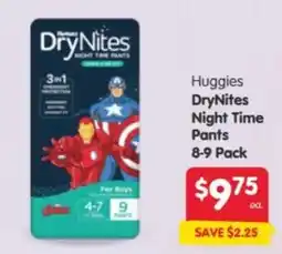 Spar Huggies DryNites Night Time Pants offer