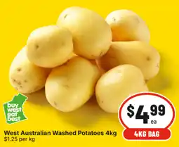 IGA West Australian Washed Potatoes offer