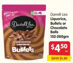 Spar Darrell Lea Liquorice Bullets offer