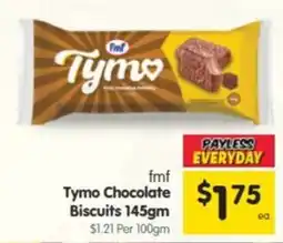 Spar fmf Tymo Chocolate Biscuits offer