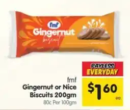 Spar fmf Gingernut Biscuits offer