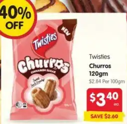 Spar Twisties Churros offer