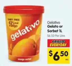 Spar Gelativo mango sorbet offer