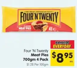 Spar Four 'N Twenty Meat Pies offer