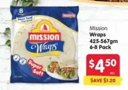 Spar Mission Wraps offer