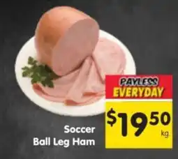 Spar Soccer Ball Leg Ham offer