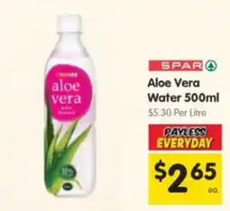 Spar Aloe Vera Water offer